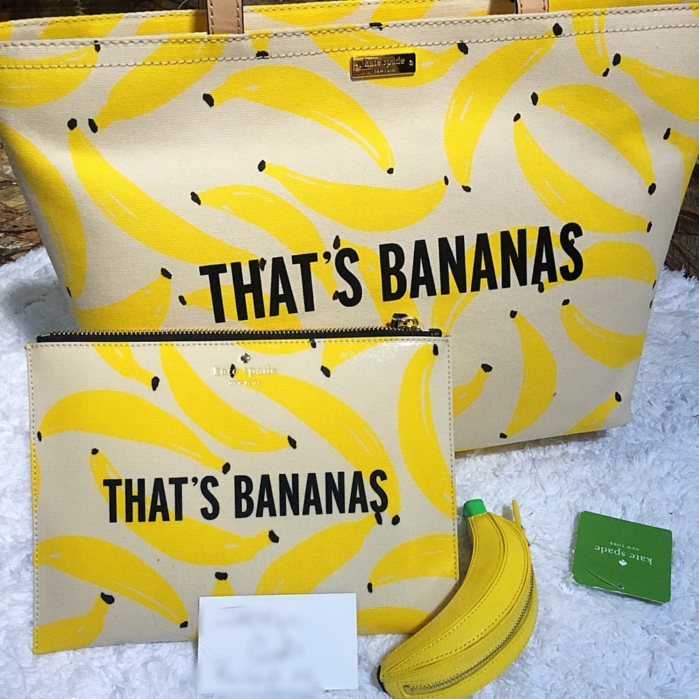 NWT Kate Spade That's Bananas Set.